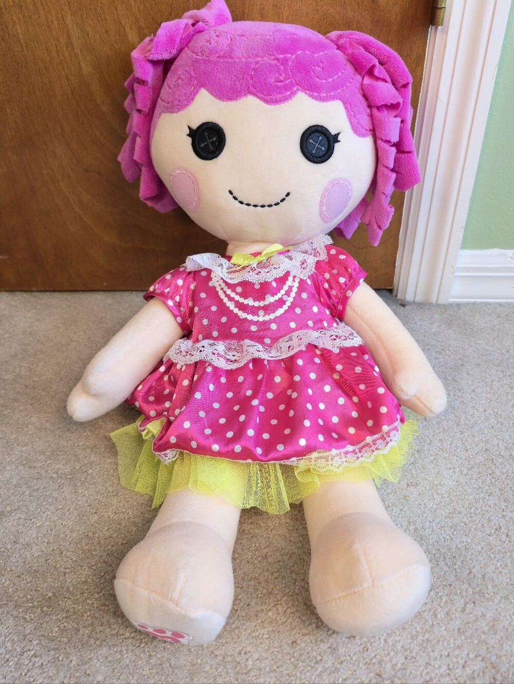 🦄Build-A-Bear / Lalaloopsy "Jewel Sparkles" w/Light Pink Hair 21" Doll Plush!